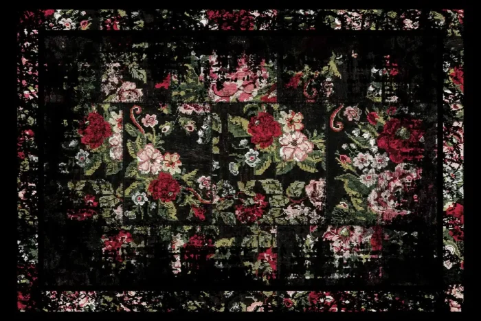 Baroque Rose Washable Rug - Image 1