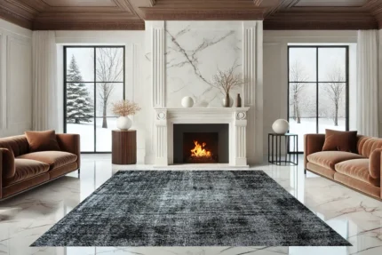 Obsidian Elegance Washable Rug Obsidian Elegance Washable Rug
