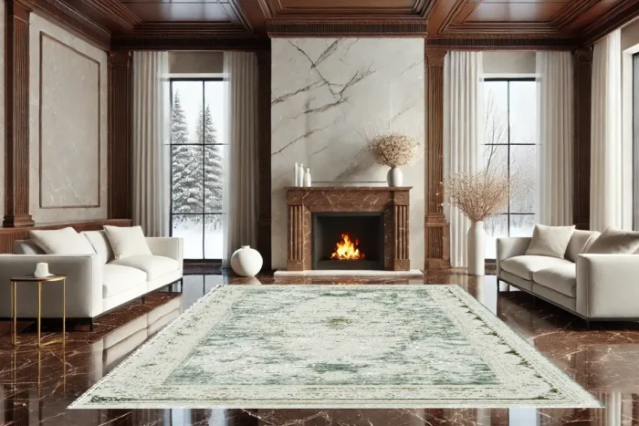 Celadon Grace Washable Rug - Image 2