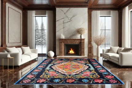 Opulent Bloom Washable Rug Opulent Bloom Washable Rug