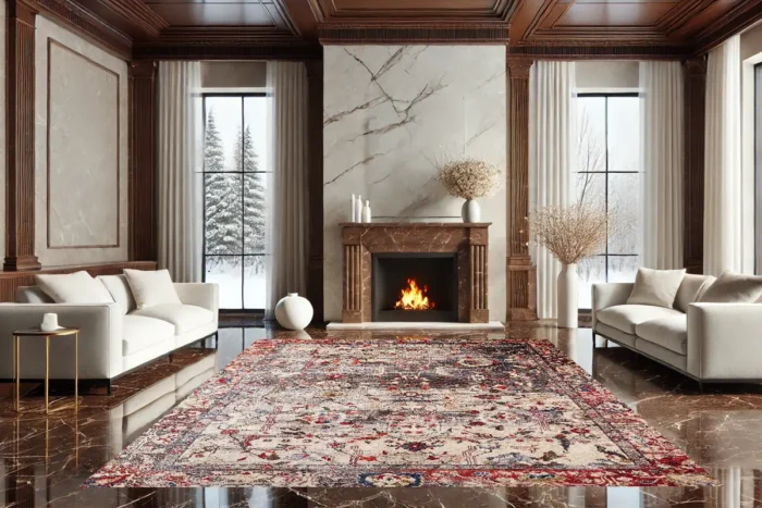 Serenity Bloom Washable Rug - Image 2