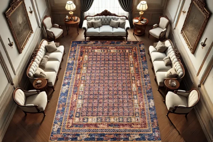Empire Mosaic Washable Rug - Image 3