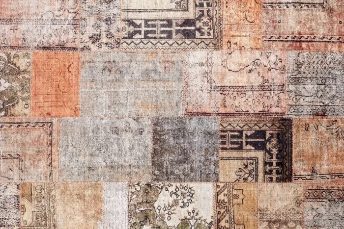 Golden Tapestry Washable Rug - Image 1