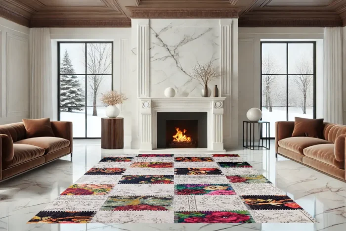 Floral Heritage Washable Rug - Image 2