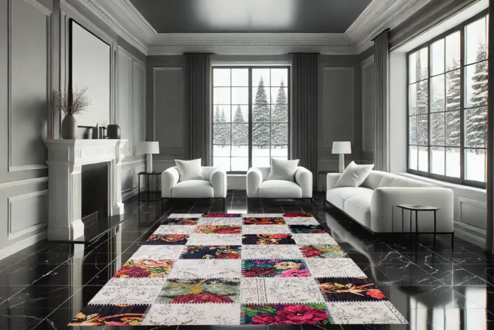 Floral Heritage Washable Rug - Image 4