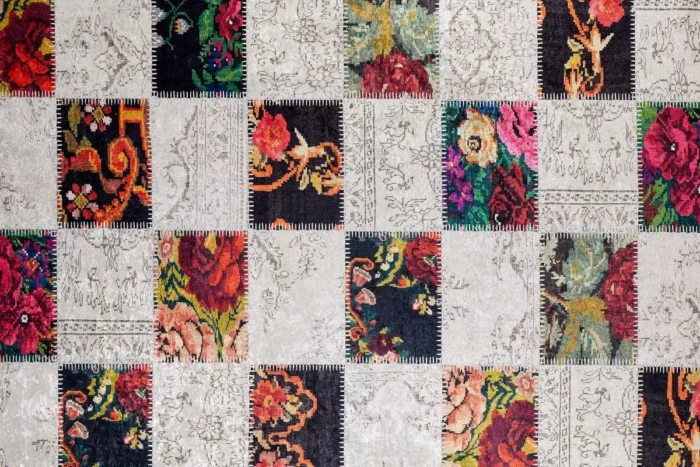 Floral Heritage Washable Rug - Image 1