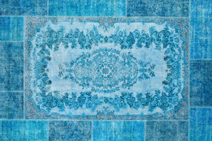 Blue Majesty Washable Rug - Image 1