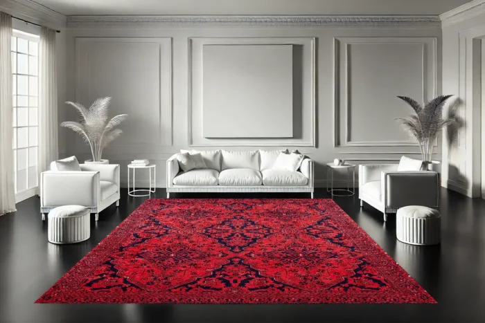 Crimson Pavilion Washable Rug - Image 2