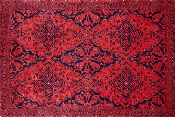 Crimson Pavilion Washable Rug - Image 1