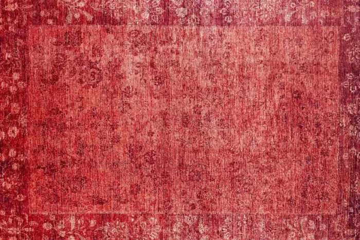 Crimson Veil Washable Rug - Image 1