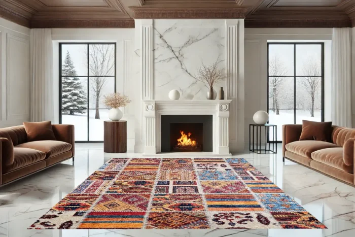 Artisan’s Patchwork Washable Rug - Image 2