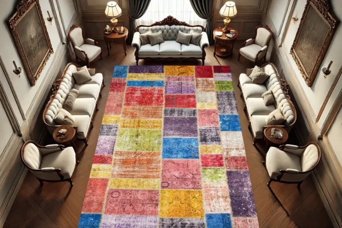 Carnival Mosaic Washable Rug - Image 3