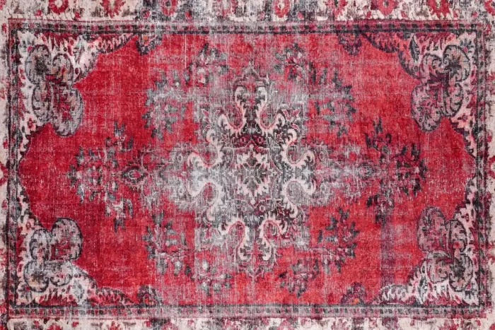 Scarlet Heritage Washable Rug - Image 1