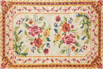 Ottoman Rose Delight Washable Rug Ottoman Rose Delight Washable Rug