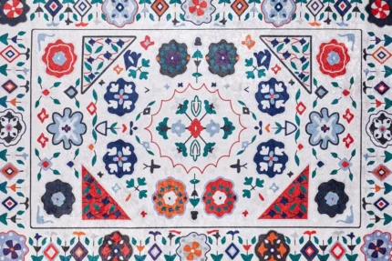 Mosaic Blossom Washable Rug Mosaic Blossom Washable Rug