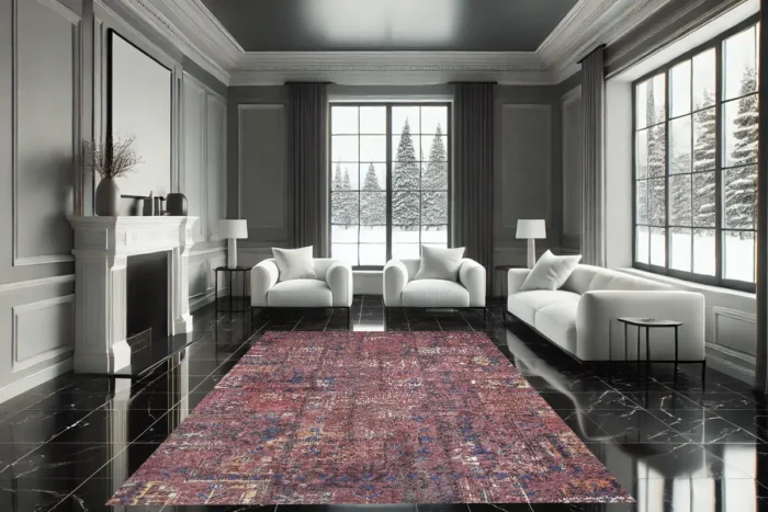 Crimson Dynasty Washable Rug - Image 4