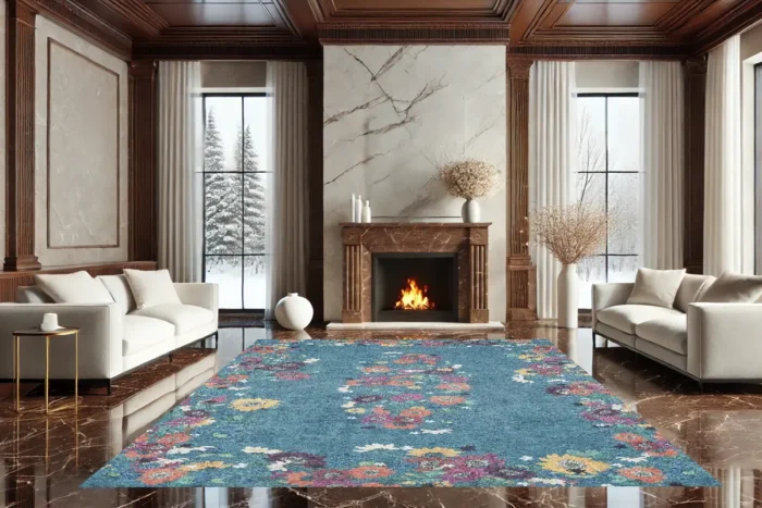 Floral Serenade Washable Rug - Image 2