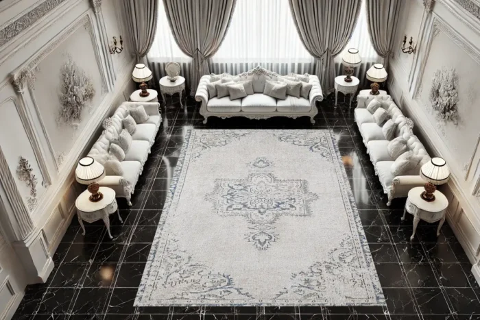 Palatial Frost Washable Rug - Image 3