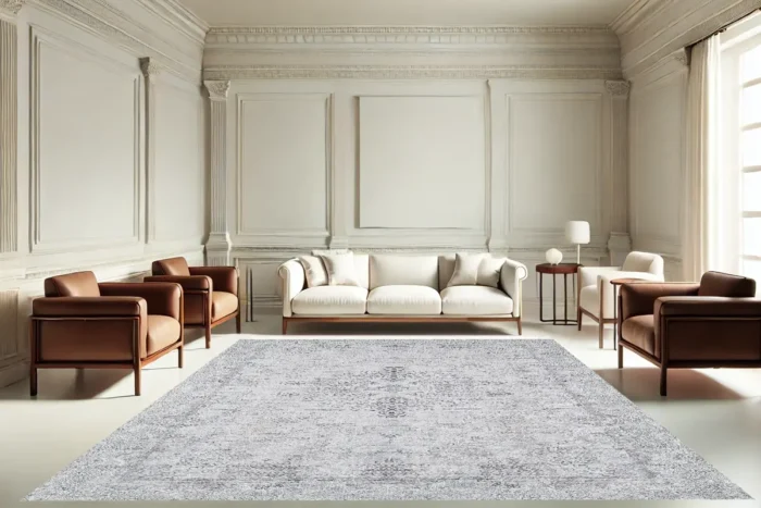 Frosted Arabesque Washable Rug - Image 4