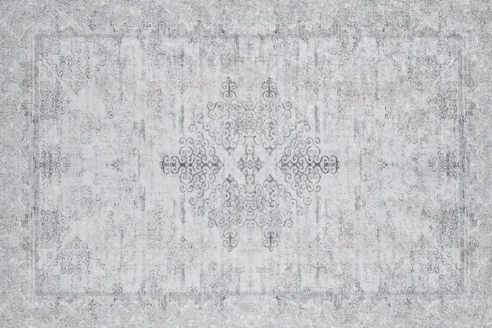 Frosted Arabesque Washable Rug - Image 1