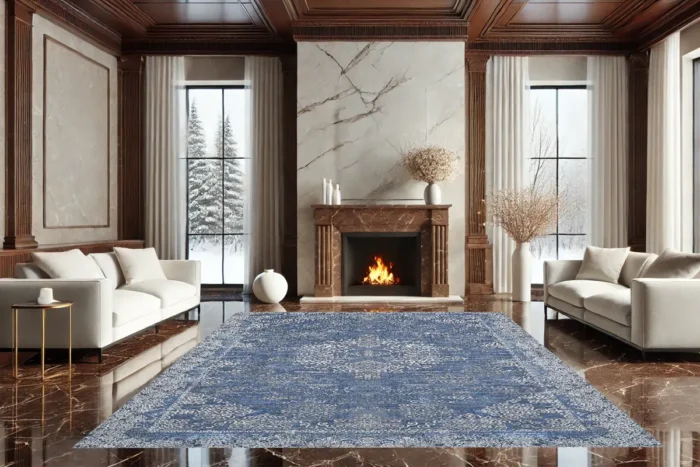 Ottoman Azure Washable Rug - Image 2
