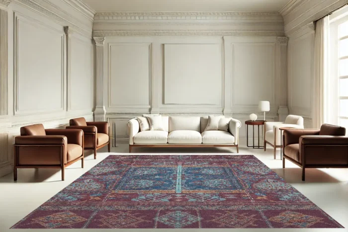 Royal Mosaic Washable Rug - Image 4
