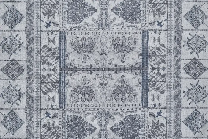 Sultan's Blueprint Washable Rug - Image 1