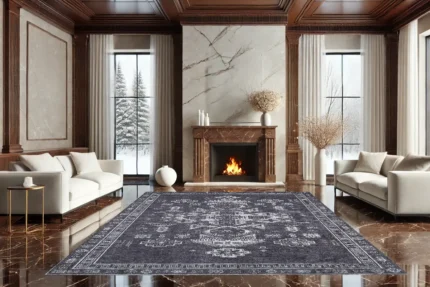 Nightfall Geometry 1 Washable Rug Nightfall Geometry 1 Washable Rug