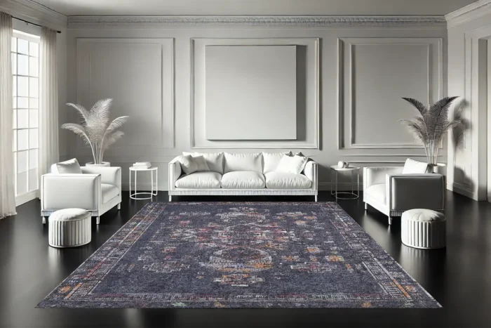 Nightfall Geometry 4 Washable Rug - Image 2