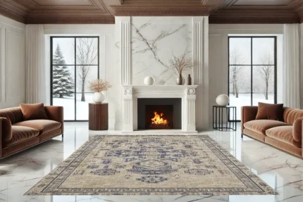 Nightfall Geometry 5 Washable Rug Nightfall Geometry 5 Washable Rug