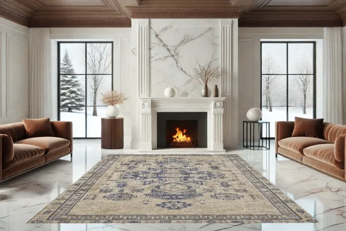 Nightfall Geometry 5 Washable Rug - Image 2