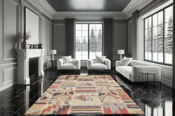 Patchwork Reverie Washable Rug - Image 4