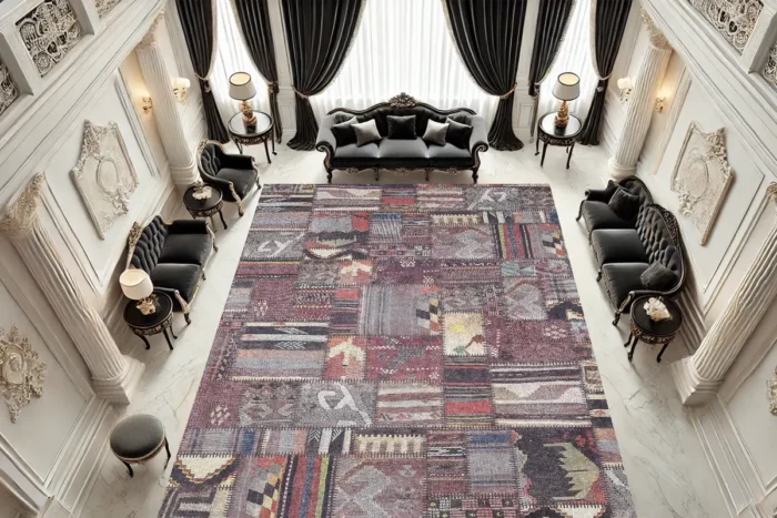 Ottoman Patchwork Washable Rug - Image 3