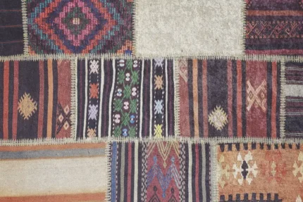 Antique Patchwork Washable Rug Antique Patchwork Washable Rug