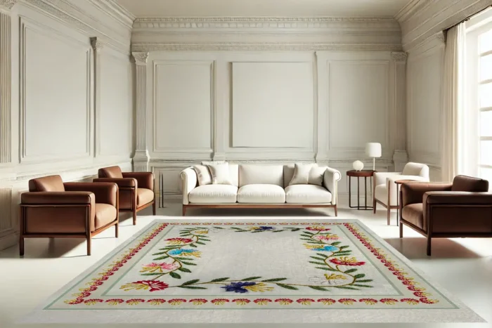 Floral Heirloom Washable Rug - Image 4