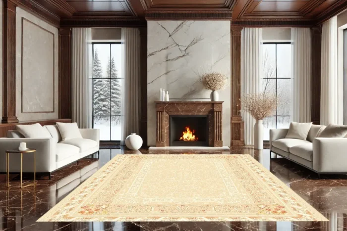 Imperial Ivory Washable Rug - Image 2