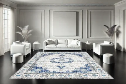 Icy Elegance Washable Rug Icy Elegance Washable Rug