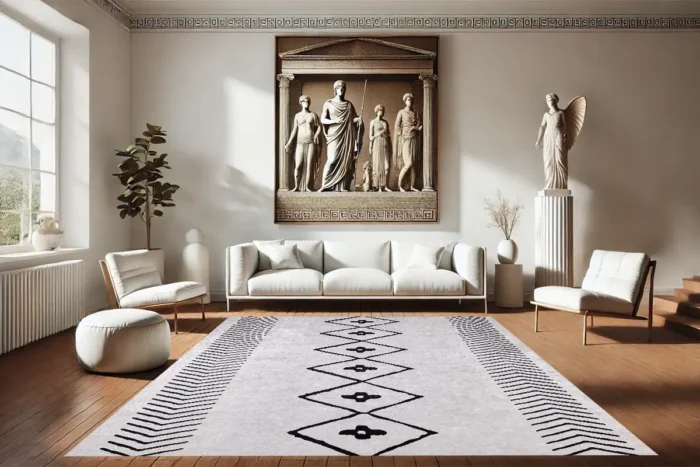 Nordic Bloom Washable Rug - Image 2