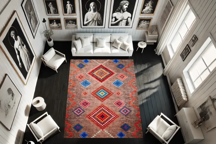 Nordic Kaleidoscope Washable Rug - Image 3