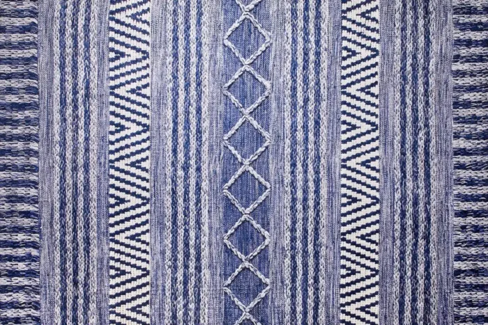 Blue Fjord Weave Washable Rug - Image 1