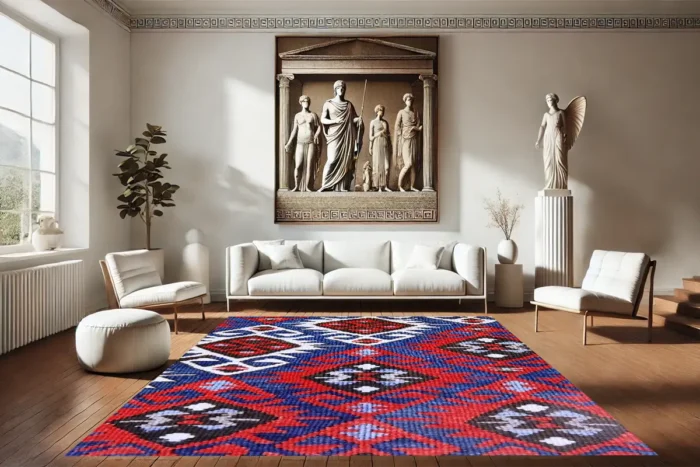 Nordic Flame Washable Rug - Image 2