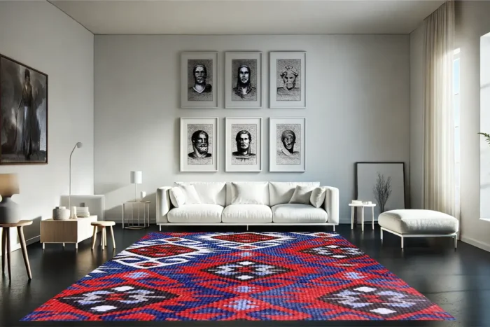 Nordic Flame Washable Rug - Image 4