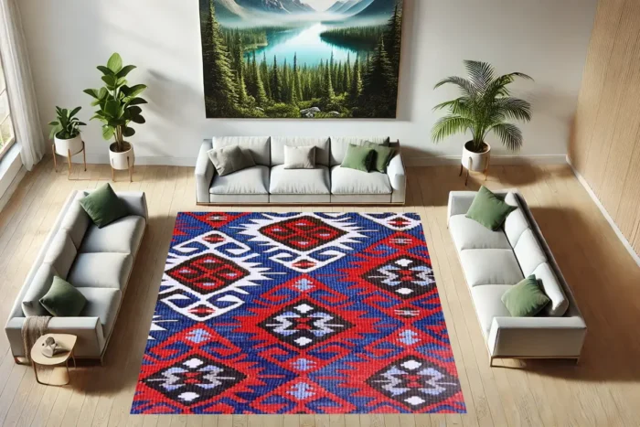 Nordic Flame Washable Rug - Image 3