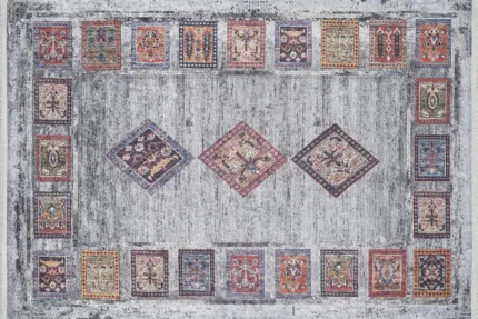 Nordic Mosaic Tapestry 3 Washable Rug Nordic Mosaic Tapestry 3 Washable Rug