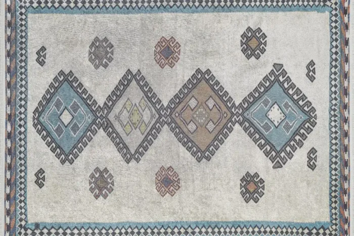 Nordic Desert Rune 2 Washable Rug - Image 1