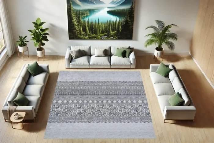 Arctic Scrolls 4 Washable Rug - Image 3