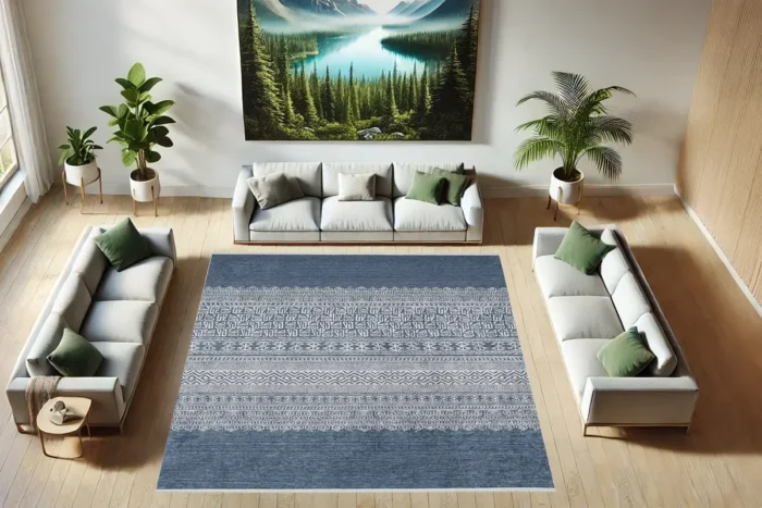 Arctic Scrolls 5 Washable Rug - Image 3