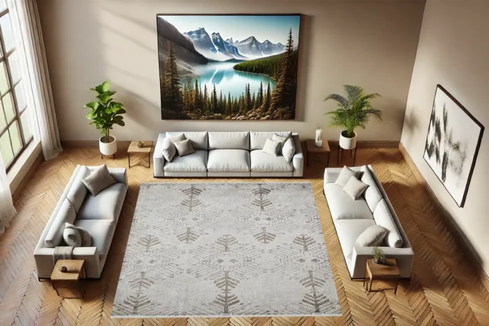 Arctic Bloom Washable Rug - Image 3