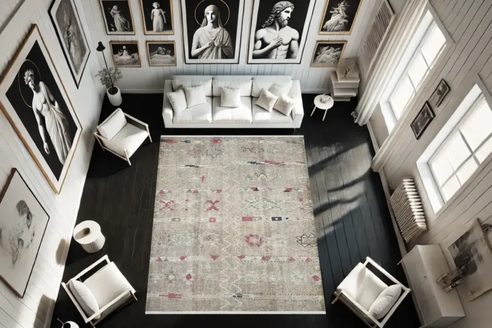 Dusty Fjord Washable Rug - Image 3