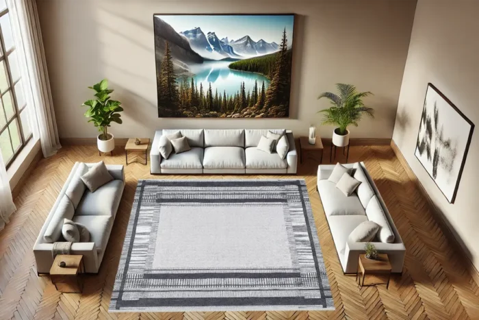Nordic Frame 2 Washable Rug - Image 3
